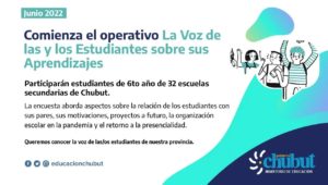 Lee más sobre el artículo Comienza el operativo “La Voz de las y los Estudiantes sobre sus Aprendizajes”