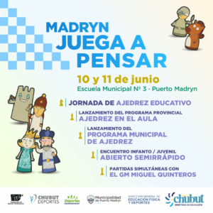 Lee más sobre el artículo Jornada de Ajedrez Educativo: “Madryn Juega a Pensar”