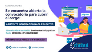 Lee más sobre el artículo Convocatoria: Perfil Asistente Informático para la Dirección de Estadística y Evaluación Educativa