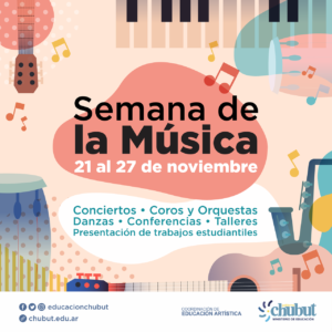 Lee más sobre el artículo Las escuelas chubutenses celebran la Semana de la Música